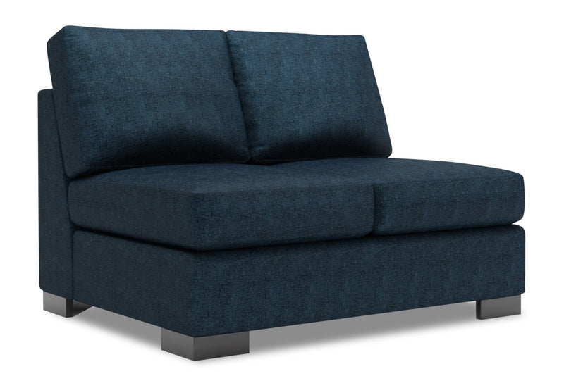 Sofa Lab Track Armless Loveseat - Luxury Indigo