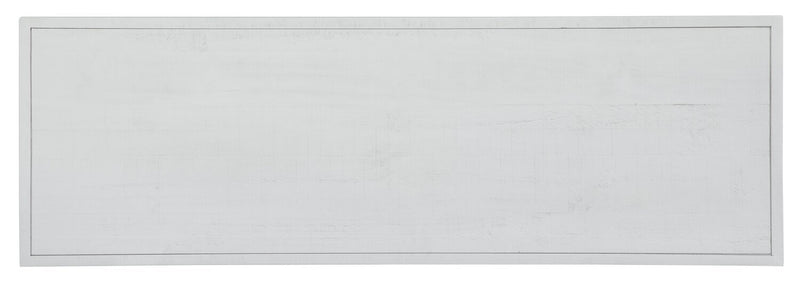 Emir 52\" Modern Sofa Table with Storage and Shelf - Alabaster White Wood