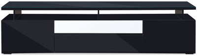 Adam 78" TV Stand - Black - Contemporary style TV Stand in Black