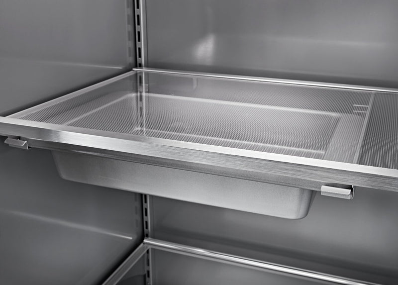 KitchenAid 42\" 25.5 Cu. Ft. Side-by-Side Refrigerator - Black Stainless Steel PrintShield™ - KBSN702MBS
