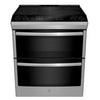 Profile 6.8 Cu. Ft. Smart Electric Range with True European Convection - Stainless Steel Fingerprint Resistant - PCS980YMFS