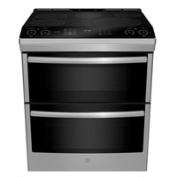 Profile 6.8 Cu. Ft. Smart Electric Range with True European Convection - Stainless Steel Fingerprint… 