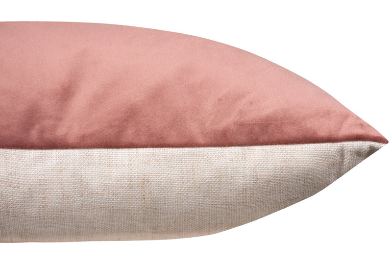 Velvet-Look Accent Pillow - Pink 
