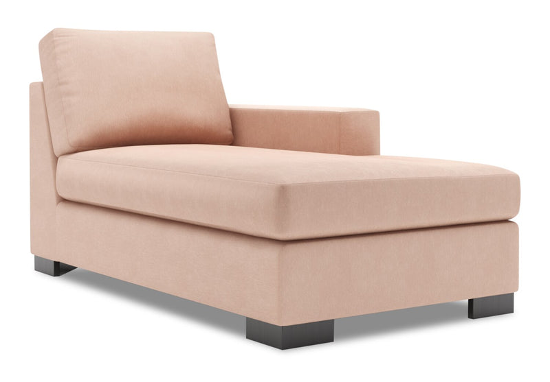 Sofa Lab Track RAF Chaise - Pax Rose