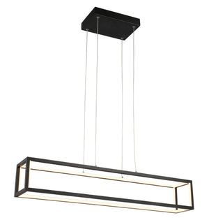 Zeta Modern Matte Black Led Pendant Ceiling Light