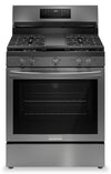 Frigidaire Gallery 5.1 Cu. Ft. Gas Range With Total Convection and Air Fry - Smudge-Proof® Black Stainless Steel - GCRG3060BD