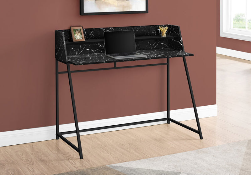 Lawson 47.25\" Office Desk - Black Marble-Look