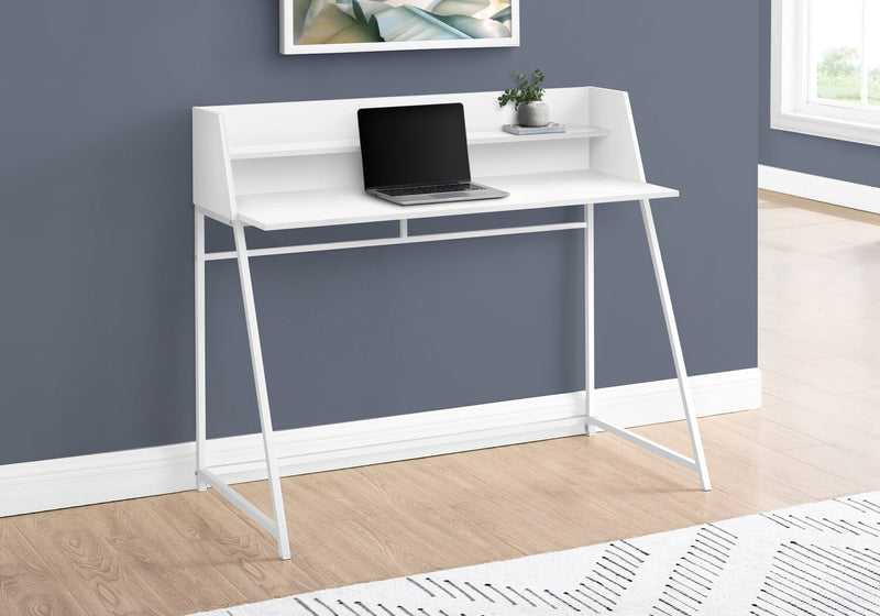 Lawson 47.25\" Office Desk with Small Hutch - White
