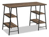 Jonnie 47.25\" Office Desk with Sawhorse-style Legs - Brown