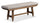 Cedar Dining Bench with Polyester Fabric, Pine Wood, Trestle-Base, 60