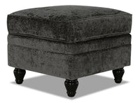 Bellmont Chenille Ottoman - Charcoal 