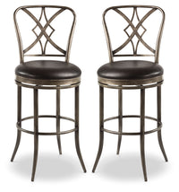 Jaqueline Swivel Barstool – Set of 2