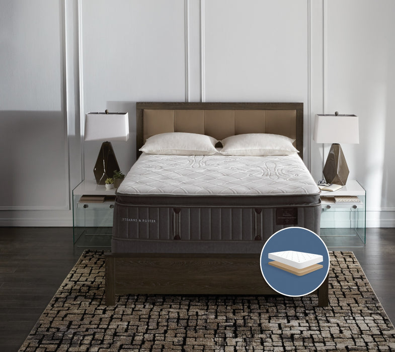 Stearns & Foster Princedale Medium Pillow-Top Low-Profile Full Mattress Set