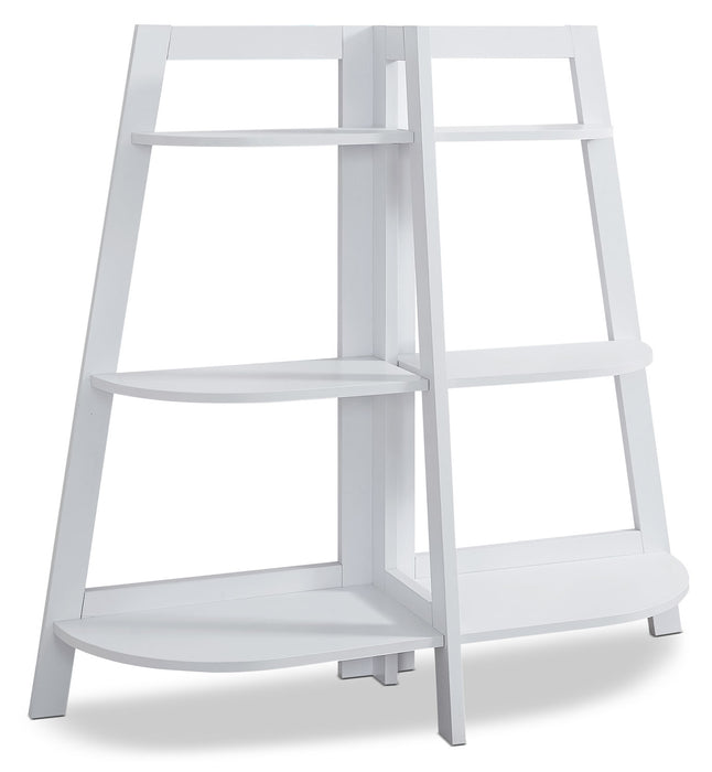 Aline 51\" Bookcase with 3 Open Shelves - White