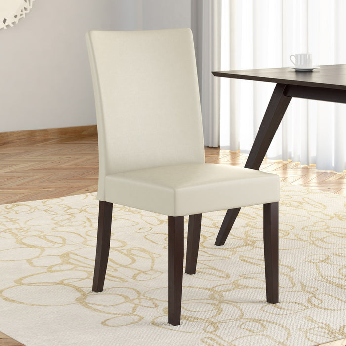 Atwood Faux Leather Dining Chair, Set of 2 - Cream