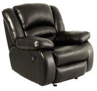 Toreno Genuine Leather Rocker Recliner - Grey 