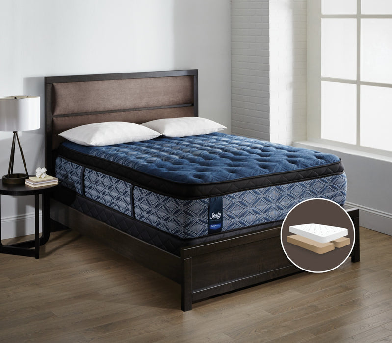 Sealy Posturepedic Performance Plus Mornington Medium Euro Pillow-Top Split Queen Mattress Set