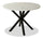 Verona Dining Table with Culture Marbled Top, Metal, Geometric Base, 42