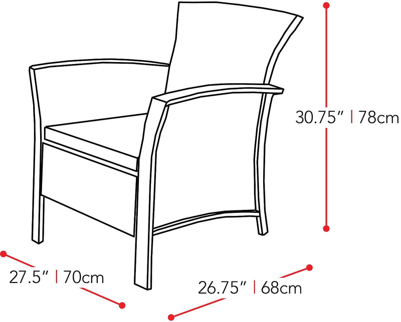 Cascade 4-Piece Conversation Patio Set
