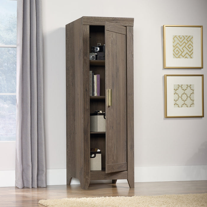 Adept Narrow Storage Cabinet - Fossil Oak