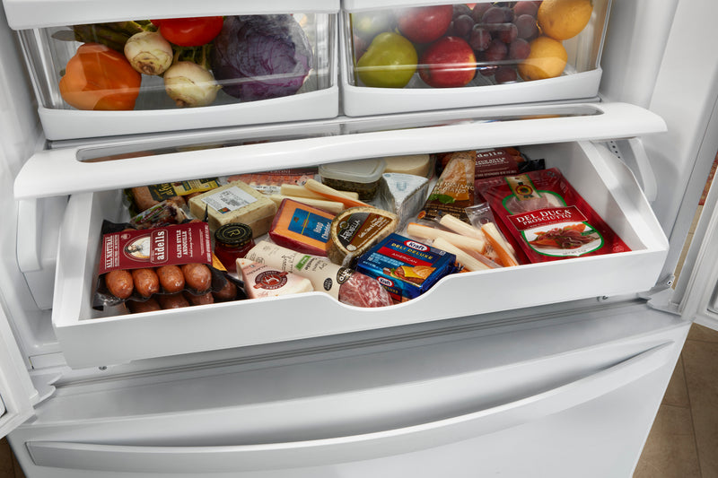 Whirlpool 36\" 25 Cu. Ft. French-Door Refrigerator - Black - WRF535SWHB