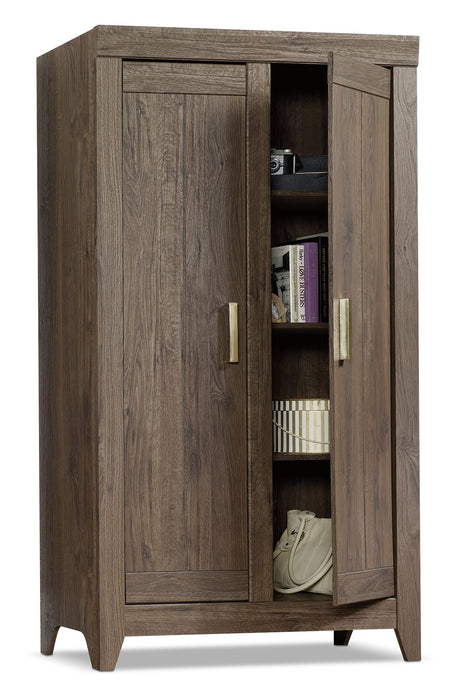 Adept Wide Storage Cabinet - Fossil Oak