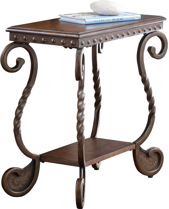 Cordoba Chairside Table – Dark Brown