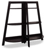 Aline Bookcase – Cappuccino - Contemporary style Bookcase in Dark Brown Wood