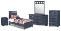 Leo 7-Piece Full Panel Bedroom Package