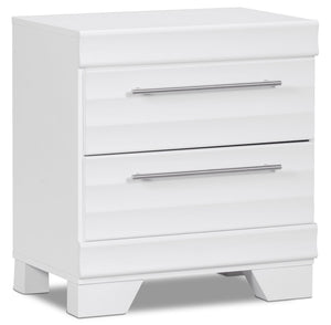 Olivia Bedside 2-Drawer Nightstand, 23.5