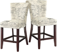 Script Counter Height Chair – Set of 2