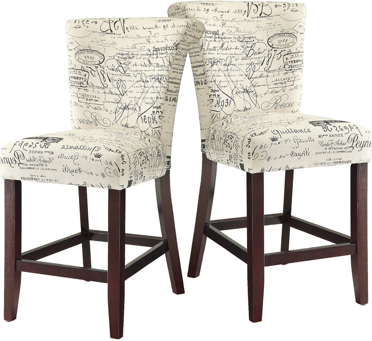Script Counter Height Chair – Set of 2