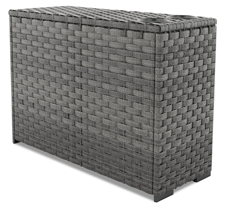Salem Patio Set Console with Drink Holders