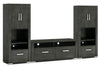 Allendale 3-Piece Entertainment Centre with 56\" TV Opening and Closed Piers - Anthracite
