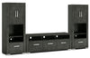 Allendale 3-Piece Entertainment Centre with 64\" TV Opening and Closed Piers - Anthracite