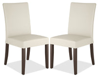 Atwood Faux Leather Dining Chair, Set of 2 - Cream