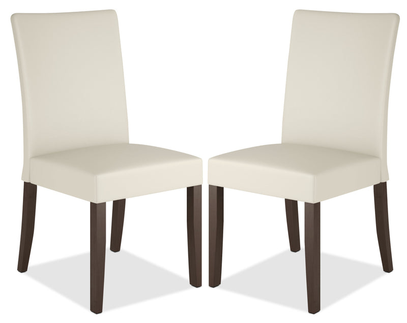 Atwood Faux Leather Dining Chair, Set of 2 - Cream